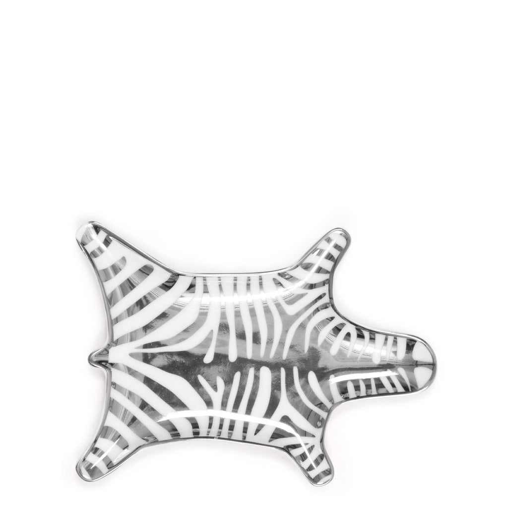 Jonathan Adler Silver Zebra Stacking Dish - Luxe Gifts™
 - 1