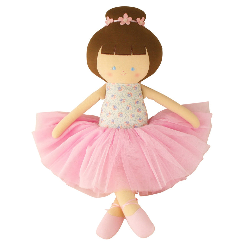 Alimrose: Large Ballerina Doll Blue Floral - Luxe Gifts™
