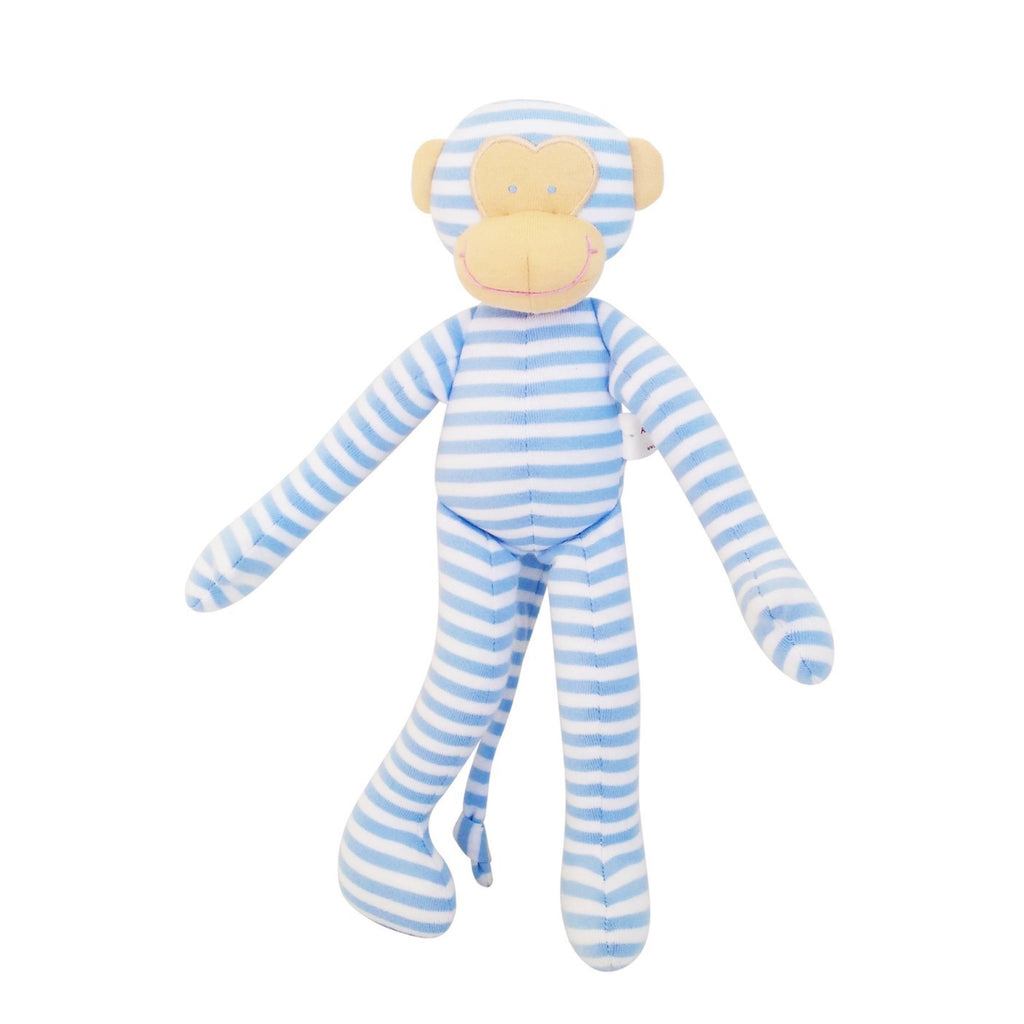Alimrose: Monkey Rattle Blue Stripe - Luxe Gifts™
