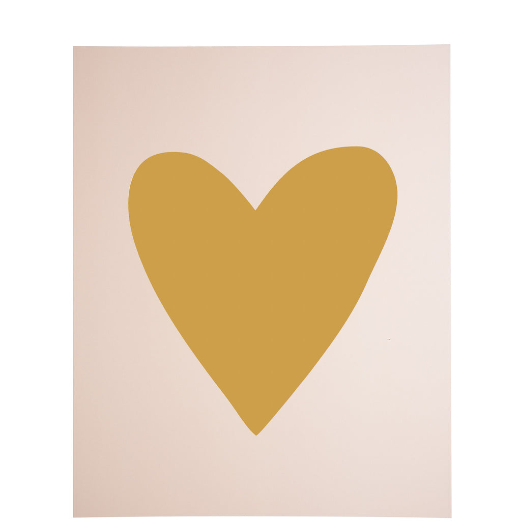 Miss Poppy Design: Gold Foil Heart Print - Luxe Gifts™

