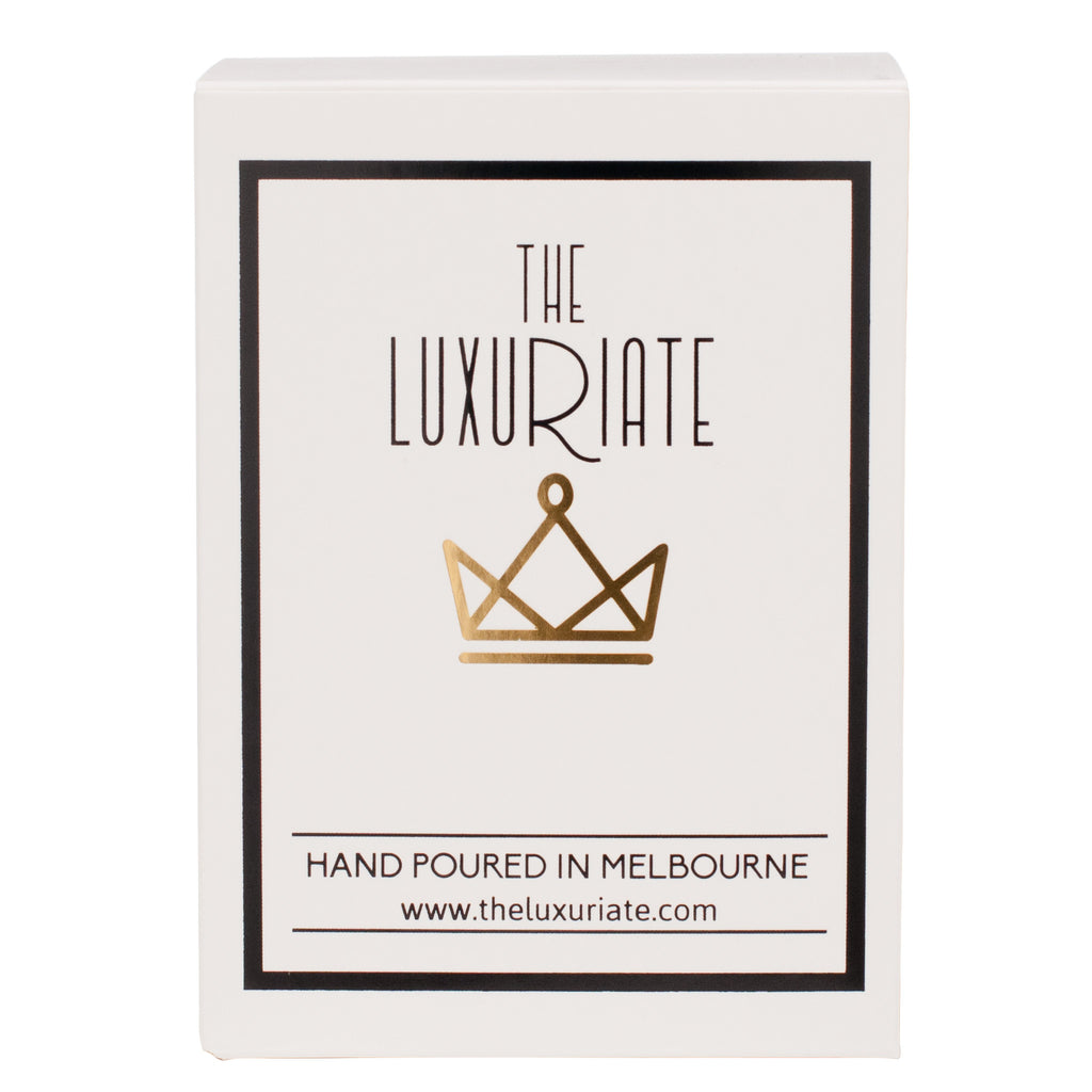 The Luxuriate: Cuba Gold White Marble Candle With Black Lid - Luxe Gifts™
 - 2