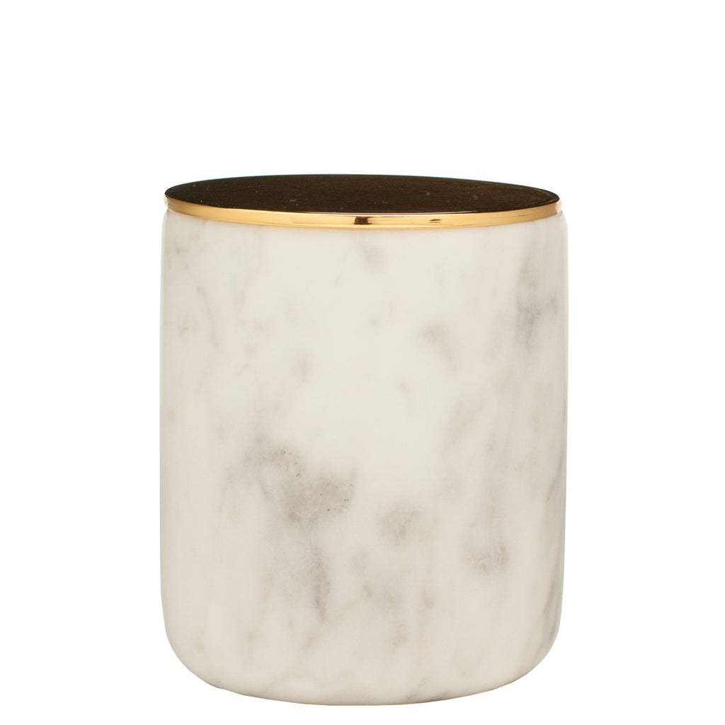 The Luxuriate: Amazon Summer Apple White Marble Candle With Gold Lid - Luxe Gifts™
 - 1