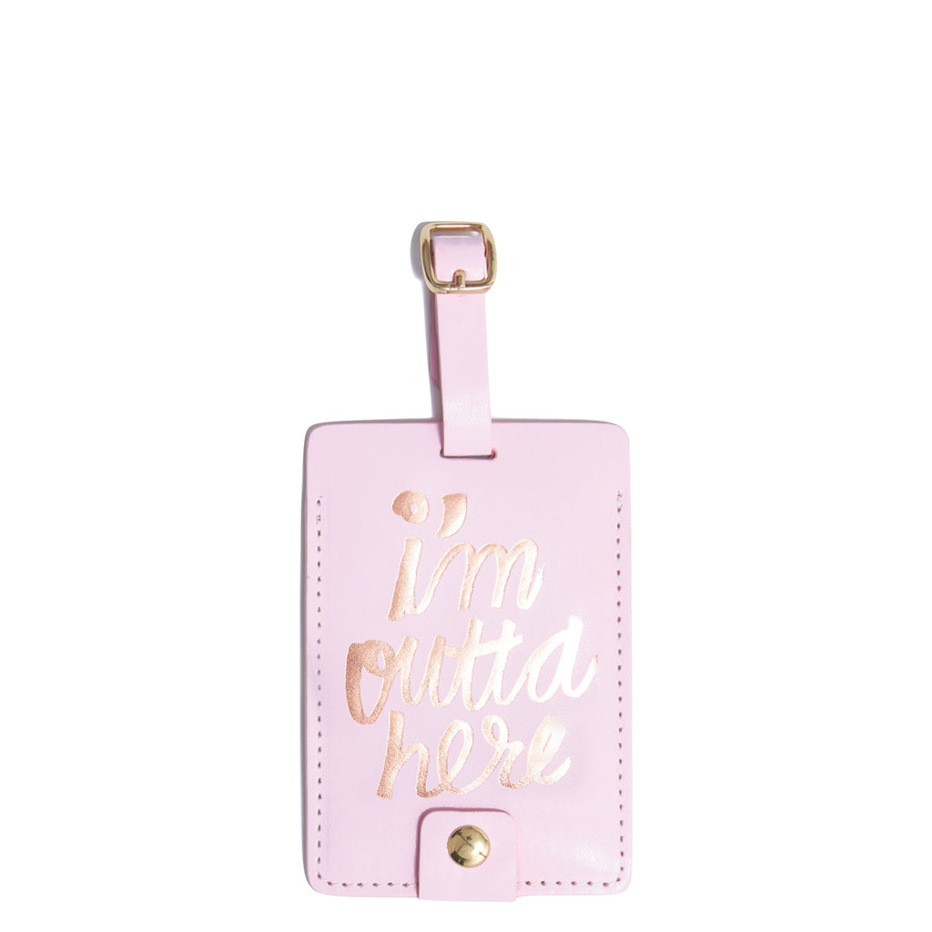 Ban.do: Luggage Tag I’m Out of Here - Luxe Gifts™
