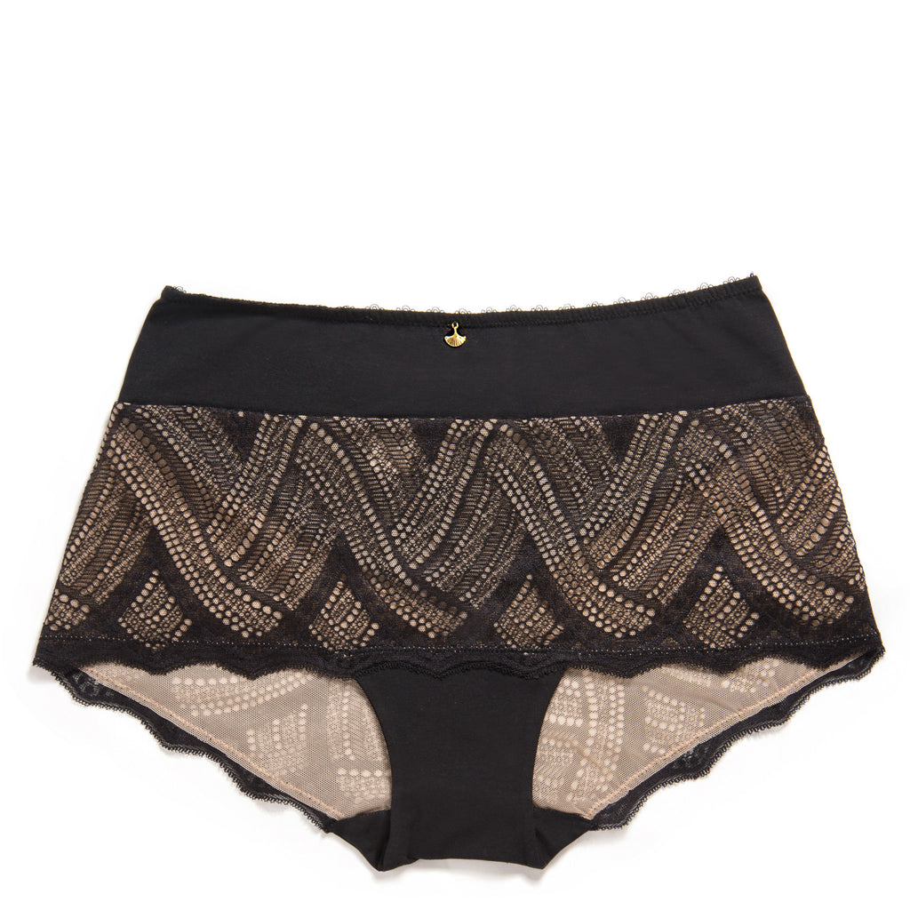 Knicker Luxe: Coco - Licorice High Hipster Knickers - Luxe Gifts™
 - 1