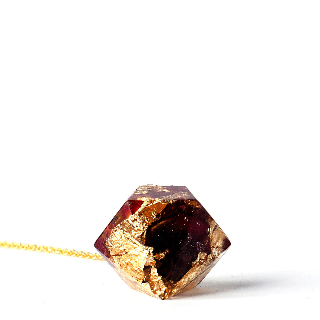 Knitted Window: Organic Rose Petals with 24K Gold Necklace - Luxe Gifts™
 - 3