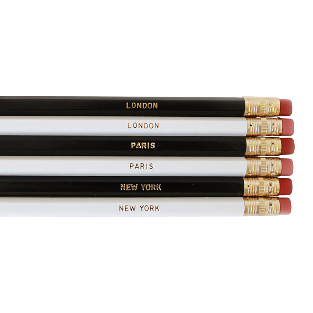 Miss Poppy Design: Favourite Places Pencil Set - Luxe Gifts™
