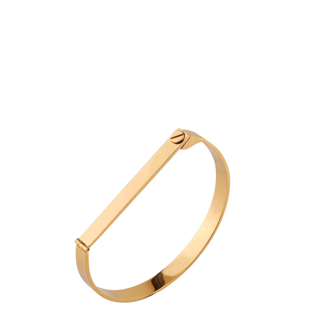 The Peach Box: Screw Bar Bangle Gold - Luxe Gifts™
 - 2