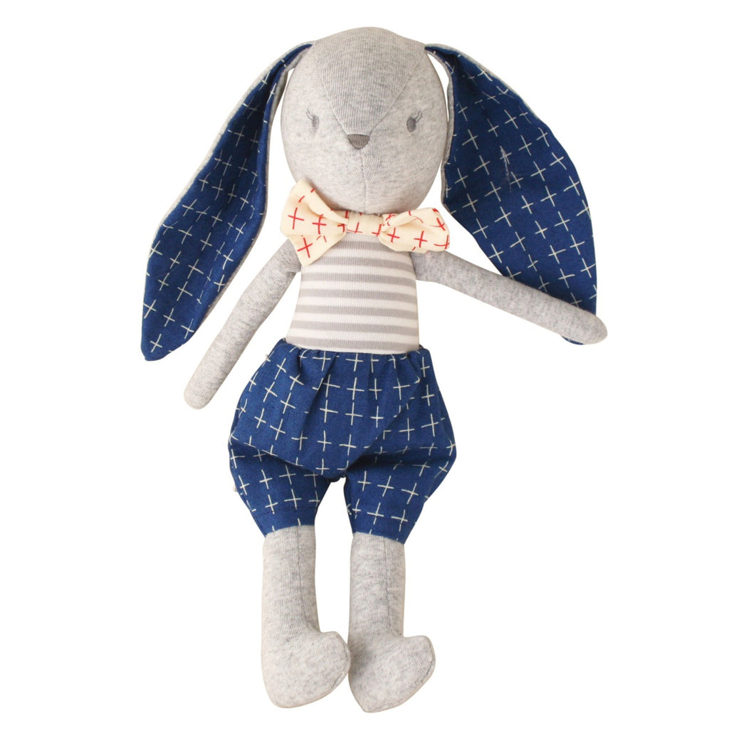 Alimrose: Bunny 'Dress Me' Cuddle Toy Louie Navy - Luxe Gifts™
