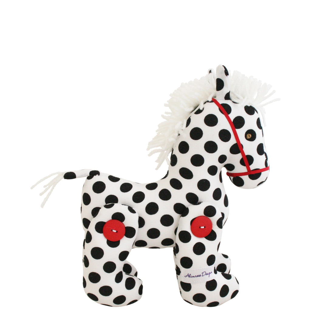 Alimrose: Jointed Pony Black Polka Dot - Luxe Gifts™
