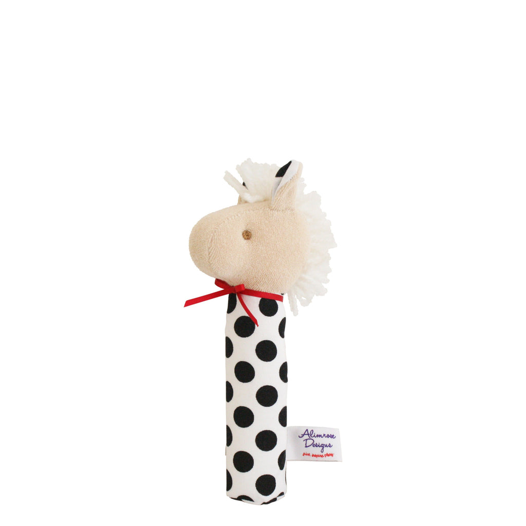Alimrose: Horse Squeaker Black Polka Dot - Luxe Gifts™
