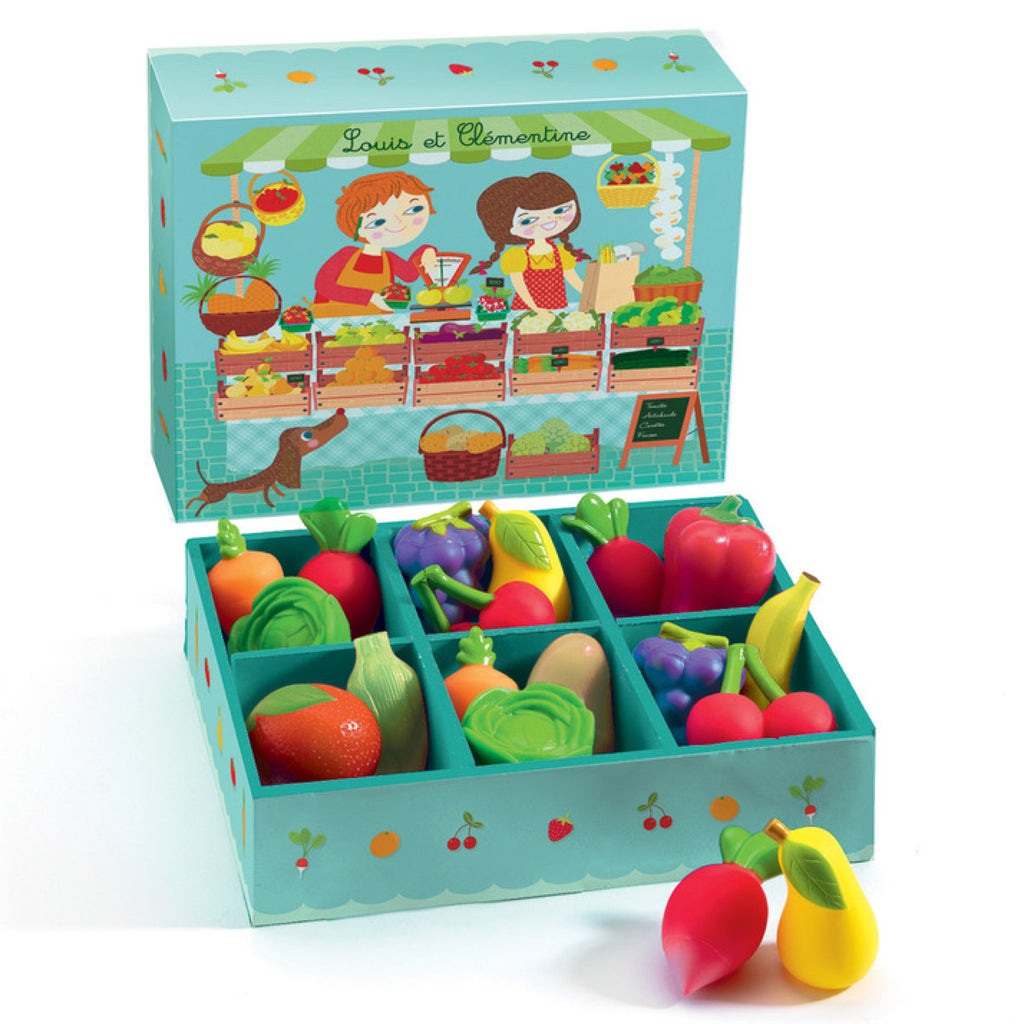 Djeco: Fruit and Veg 12 piece set - Luxe Gifts™
 - 2