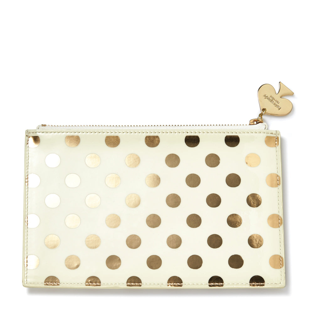 Kate Spade New York: Pencil Pouch Gold Dots - Luxe Gifts™
 - 1