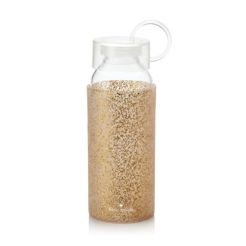 Kate Spade New York: Glass Water Bottle Glitter - Luxe Gifts™
