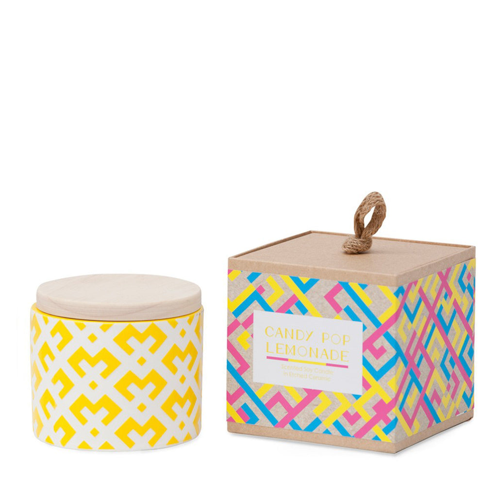 Ceramic Soy Candle: Candy Pop Lemonade - Luxe Gifts™
 - 1