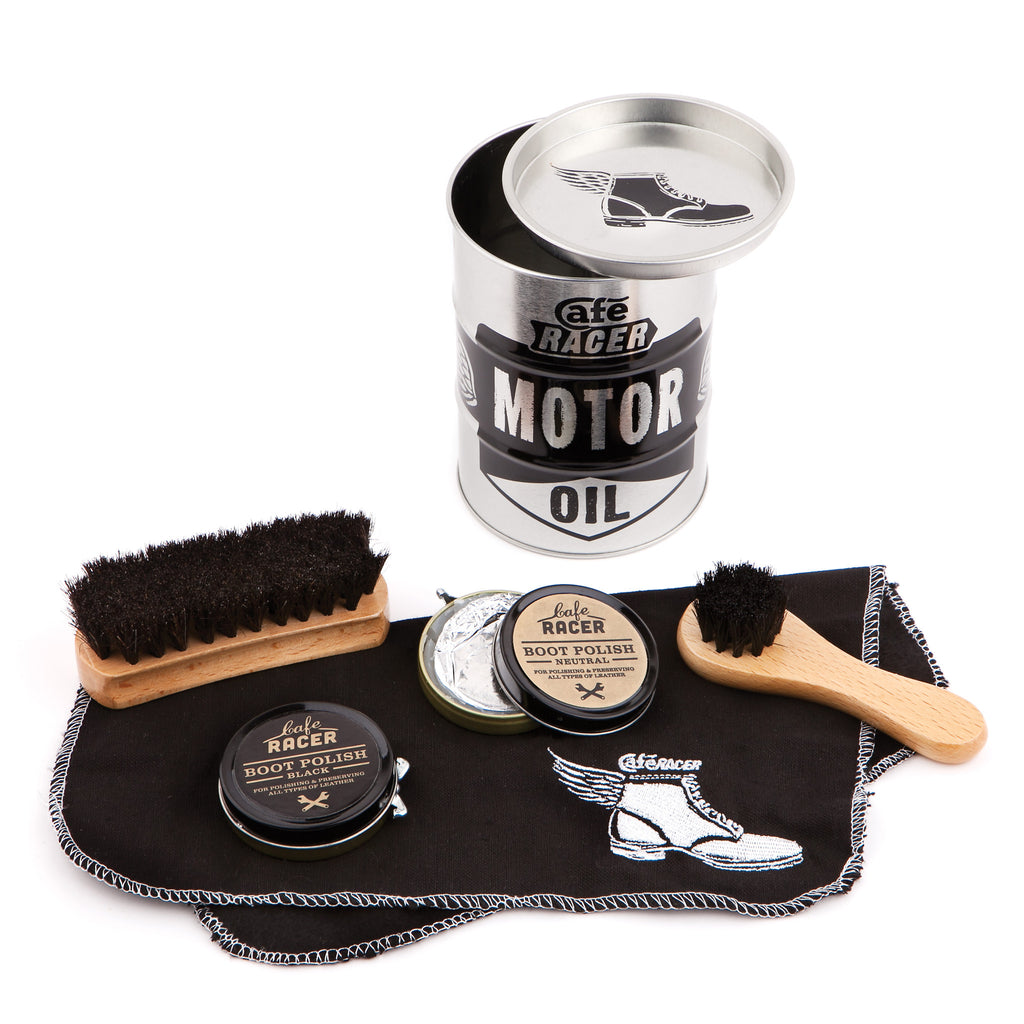 Cafe Racer Boot Shine Kit - Luxe Gifts™
 - 1