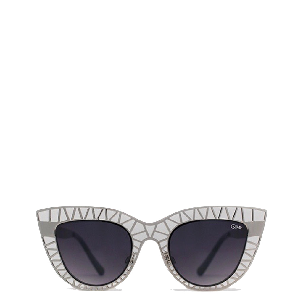 QUAY Australia: Steel Cat Sunglasses in Silver - Luxe Gifts™
 - 1