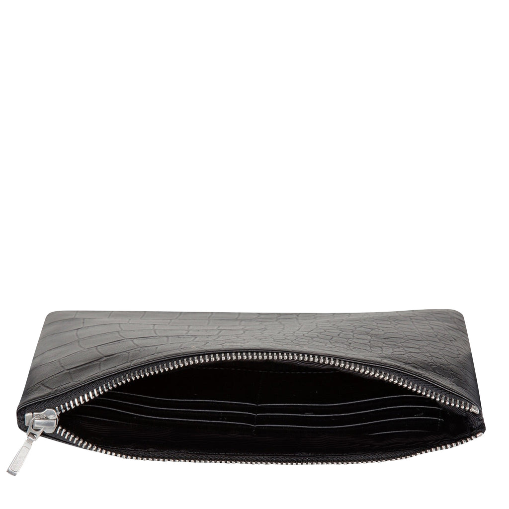 Status Anxiety: Anti Heroine Clutch Black Croc - Luxe Gifts™
 - 3
