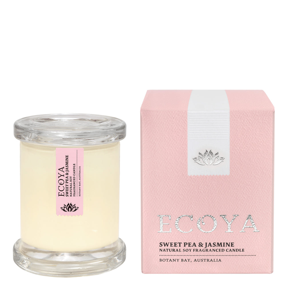 Ecoya: Sweet Pea and Jasmine Mini Metro Candle - Luxe Gifts™
 - 1